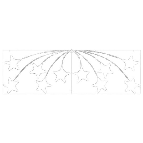 Estrella de Navidad con 432 LED Multicolor 180 x 57 cm PVC M 5