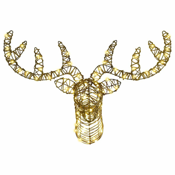 trineo tirado por reno cálido 60 cm Ratán M 3