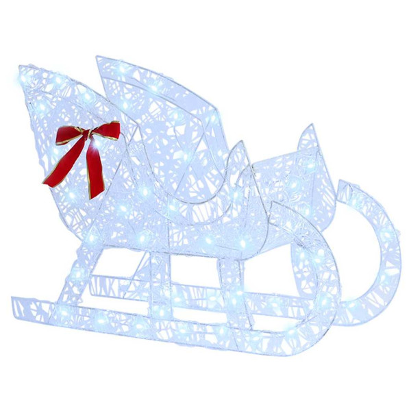 trineo tirado por reno frío 120 cm 55 cm Acrílico M 4