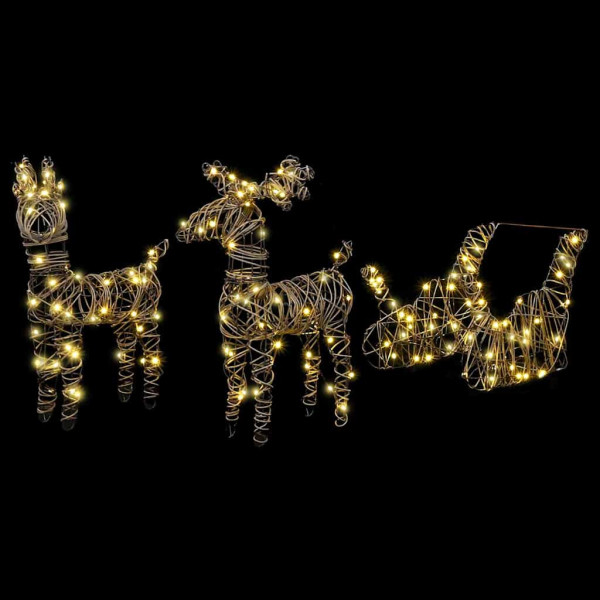 trineo tirado por reno Cálido 52.5 x 28 x 32.5 cm Ratán M 2