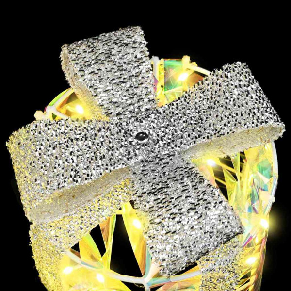 Decoración de caja de regalo 3 pcs cálido 12 cm 15 cm 20 cm PET M 4