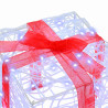 Caja de Regalo con 60 LED 3 pcs frío 20 x 20 x 20 cm Acrílico 4