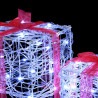 Caja de Regalo con 60 LED 3 pcs frío 20 x 20 x 20 cm Acrílico 5