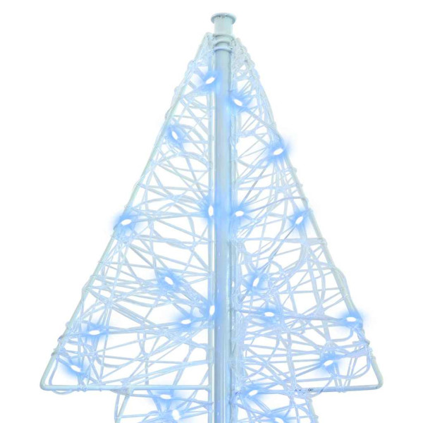 Árbol de Navidad con 240 LED Frío 180 cm Acrílico M 4