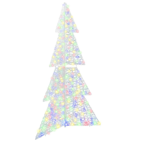 Árbol de Navidad con 240 LED Multicolor 180 cm Acrílico D