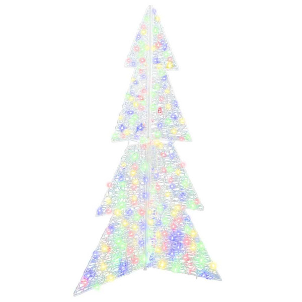 Árbol de Navidad con 240 LED Multicolor 180 cm Acrílico M 3