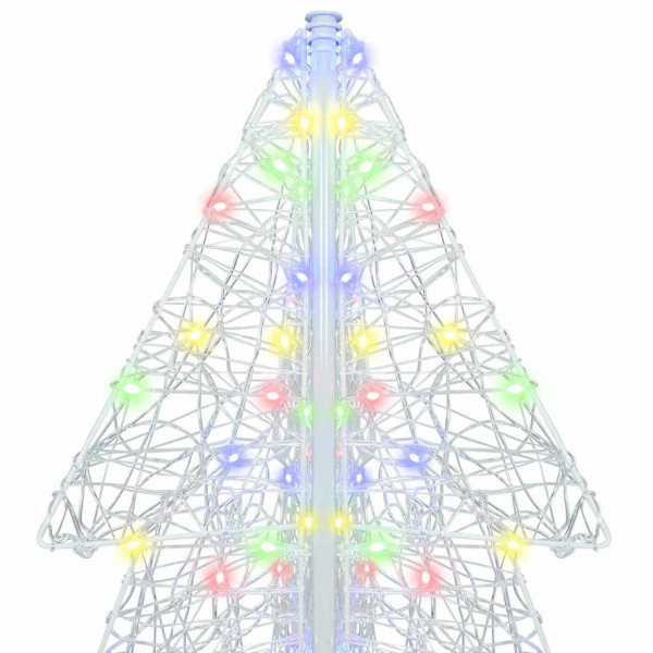 Árbol de Navidad con 240 LED Multicolor 180 cm Acrílico M 4