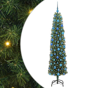 Árbol de Navidad artificial Verde 180 cm PVC. Acero y Plástico H