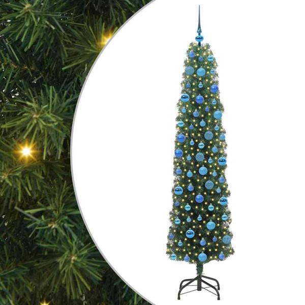 Árbol de Navidad artificial Verde 180 cm PVC. Acero y Plástico M 2