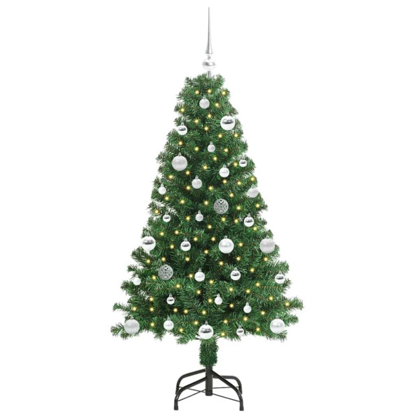 Árbol de Navidad artificial Verde 150 cm PVC y Acero y Plástico M 3