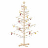 Árbol de Navidad de madera Natural 150 cm Madera maciza de pino 3
