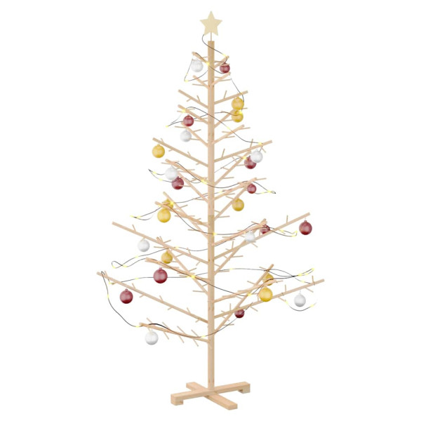 Árbol de Navidad de madera Natural 180 cm Madera maciza de pino M 3
