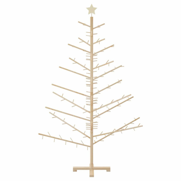 Árbol de Navidad de madera Natural 180 cm Madera maciza de pino M 5