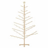 Árbol de Navidad de madera Natural 180 cm Madera maciza de pino 5