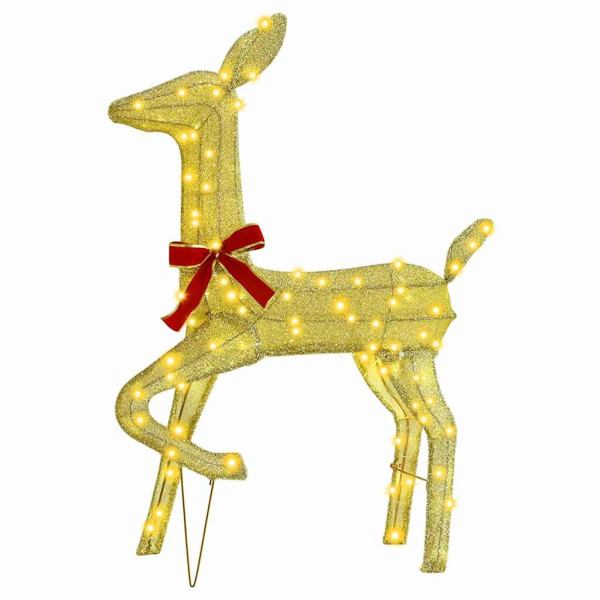 Familia de renos 3 pcs cálido 68 x 26 x 127 cm tela M 3