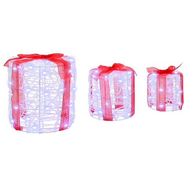 Decoración de Caja de Regalo 3 pcs frío 20 x 20 x 21 cm M 2