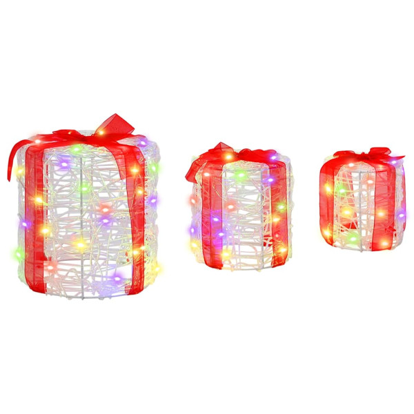 Decoración de Caja de Regalo 3 pcs de colores 20 x 20 x 21 cm M 2