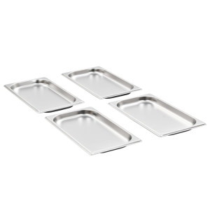 Bandejas Gastronorm 12 unidades GN 1/3 20 mm acero inoxidable H
