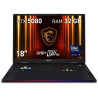 MSI RAIDEN 18" Intel Core Ultra 9 32GB RAM 1TB 18HX AI-252ES preto 1