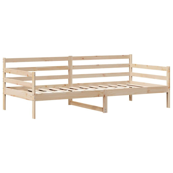 Sofá cama con cajones madera maciza de pino blanca 80x200 cm M 5