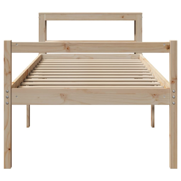 Cama para personas mayores con cabecero madera maciza 100x200cm M 4