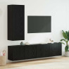 Conjunto de mueble para TV de pared 5 pcs Roble negro 3