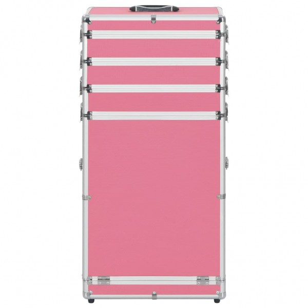 Trólei de maquilhagem alumínio cor-de-rosa M 3