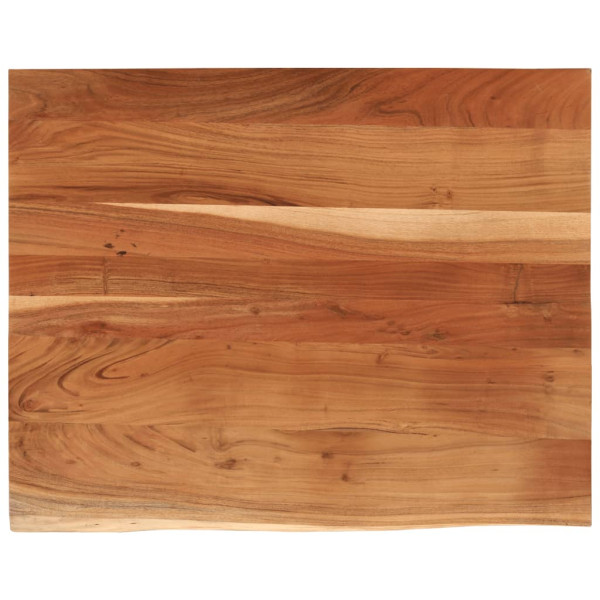 Tablero rectangular madera de acacia borde vivo 90x80x3.8 cm M 2
