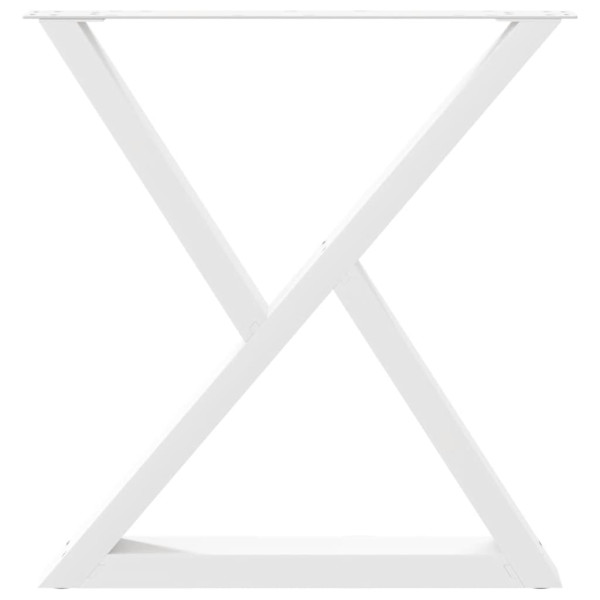 Patas para mesa de comedor (2 unidades). color blanco. 80 x 72-73.3 cm. acero M 5