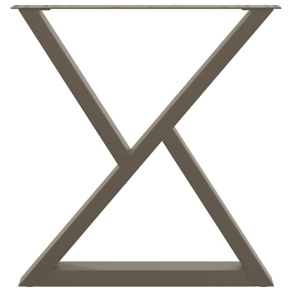 Patas para mesa de comedor (2 unidades. acero natural. 80 x 72-73.3 cm) M 5