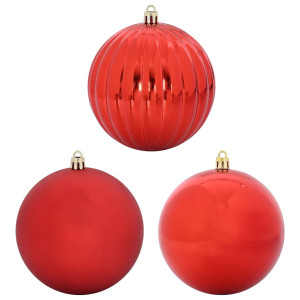 Juego de Esferas de Navidad 4 pcs Rojo H