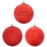 Juego de Esferas de Navidad 4 pcs Rojo 2