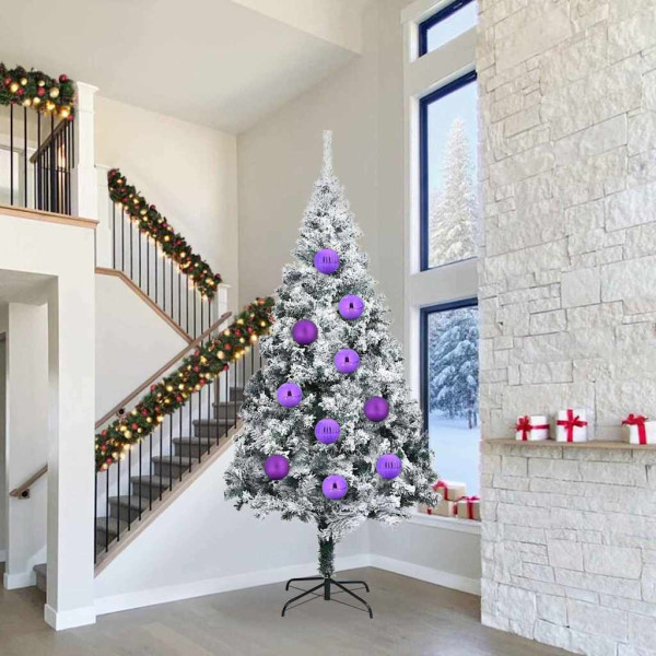 Juego de Esferas de Navidad 4 pcs Lila D