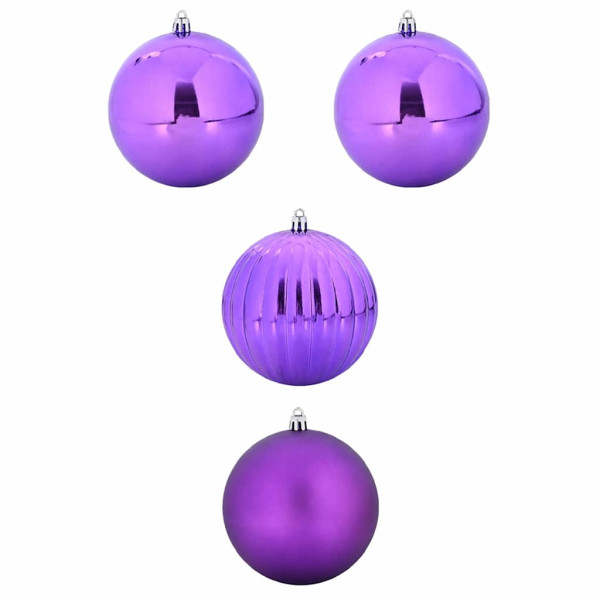 Juego de Esferas de Navidad 4 pcs Lila M 2