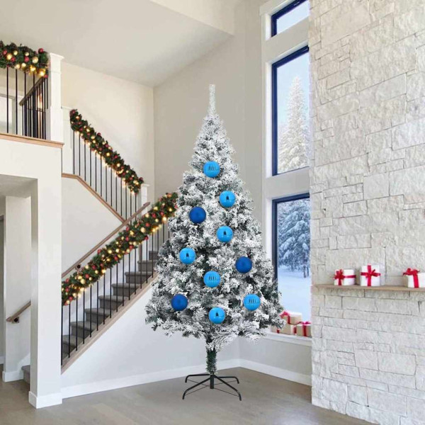 Juego de Esferas de Navidad 4 pcs Azul D