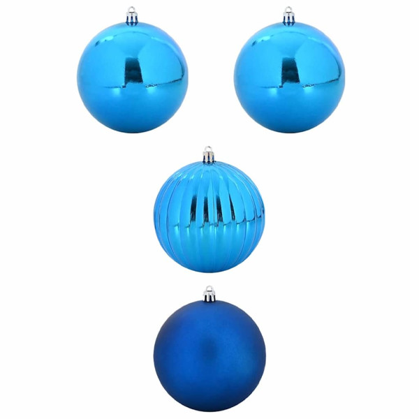 Juego de Esferas de Navidad 4 pcs Azul M 2