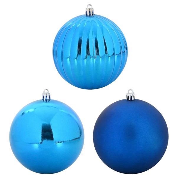 Juego de Esferas de Navidad 3 pcs Azul M 2