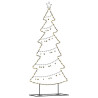 Árbol de Navidad de metal con soporte Negro 180 cm Acero 3