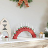 Arco de Velas de Navidad con 10 Velas LED Rojo 47 x 5 x 29 cm 3