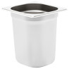 Bandejas Gastronorm 8 unidades GN 1/6 200 mm acero inoxidable 3