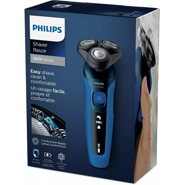 Afeitadora PHILIPS Shaver Series 5000 S5466 azul/negro M 7