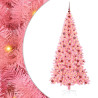Árbol de Navidad con 300 LED con soporte Rosa 210 cm PVC 2