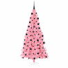 Árbol de Navidad con 300 LED con soporte Rosa 210 cm PVC 4