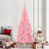 Árbol de Navidad con 300 LED con soporte Rosa 210 cm PVC 1