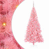 Árbol de Navidad con 300 LED con soporte Rosa 210 cm PVC 2