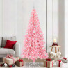 Árbol de Navidad con 300 LED con soporte Rosa 210 cm PVC 1