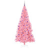 Árbol de Navidad con 300 LED con soporte Rosa 210 cm PVC 4