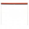 Toldo retrátil 300x150 cm laranja e castanho 4