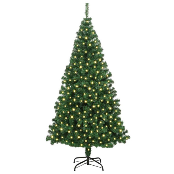 Árbol de Navidad artificial Verde 180 cm PVC y Acero y Plástico M 3