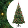 Árbol de Navidad artificial Verde 180 cm PVC y Acero y Plástico 2